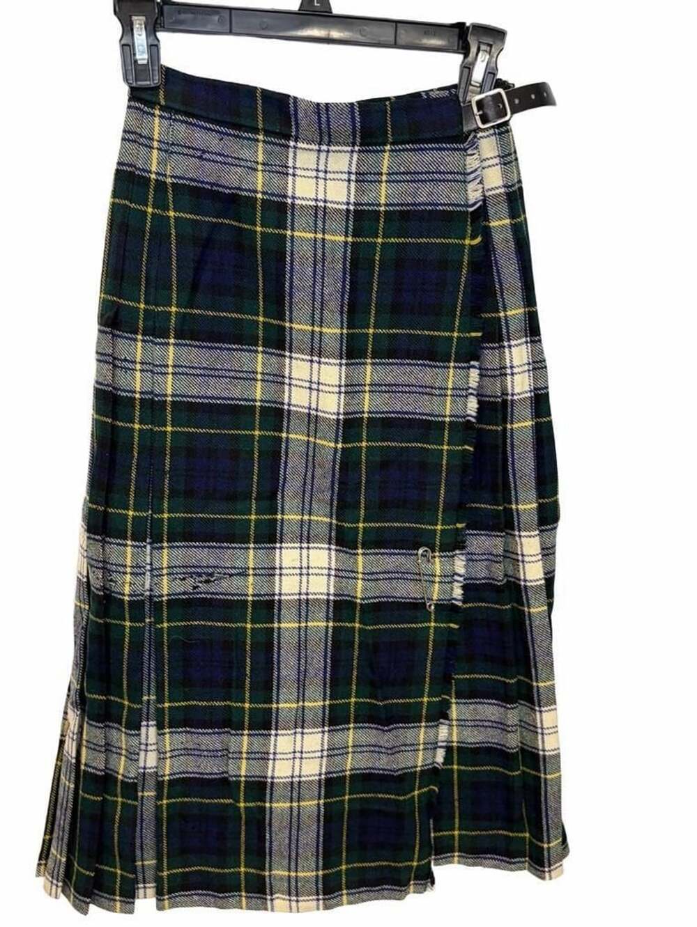 Pitlochry Knitwear Kilt Skirt Size 10 Plaid Tartan  100% Wool Scottish Pleated